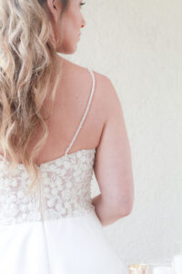 lace wedding dress with straps